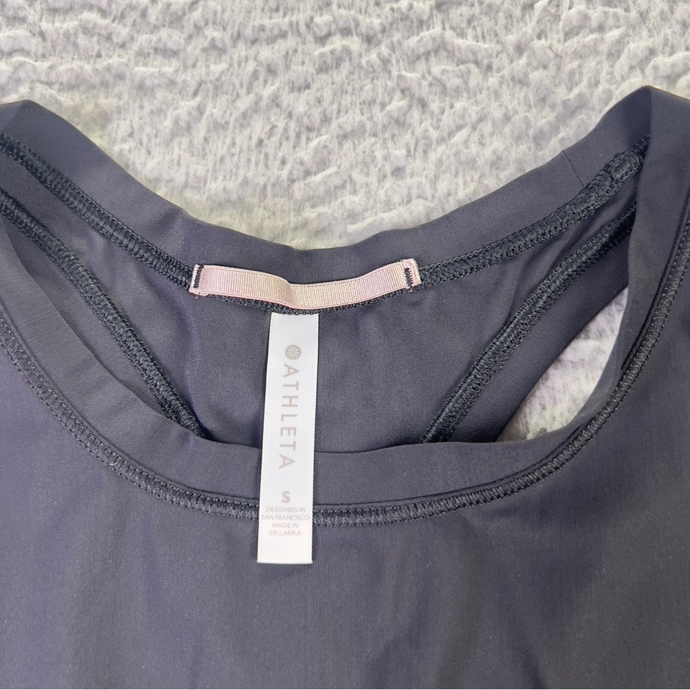 Athleta Tank Top Womens Small Black Sleeveless Lightweight Athletic Active - Picture 3 of 6